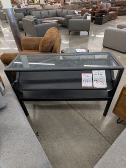 Canberra Black Console Table