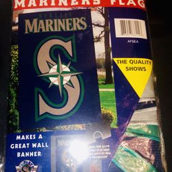 NEW Seattle Mariners Premium Embroidered Flag Banner