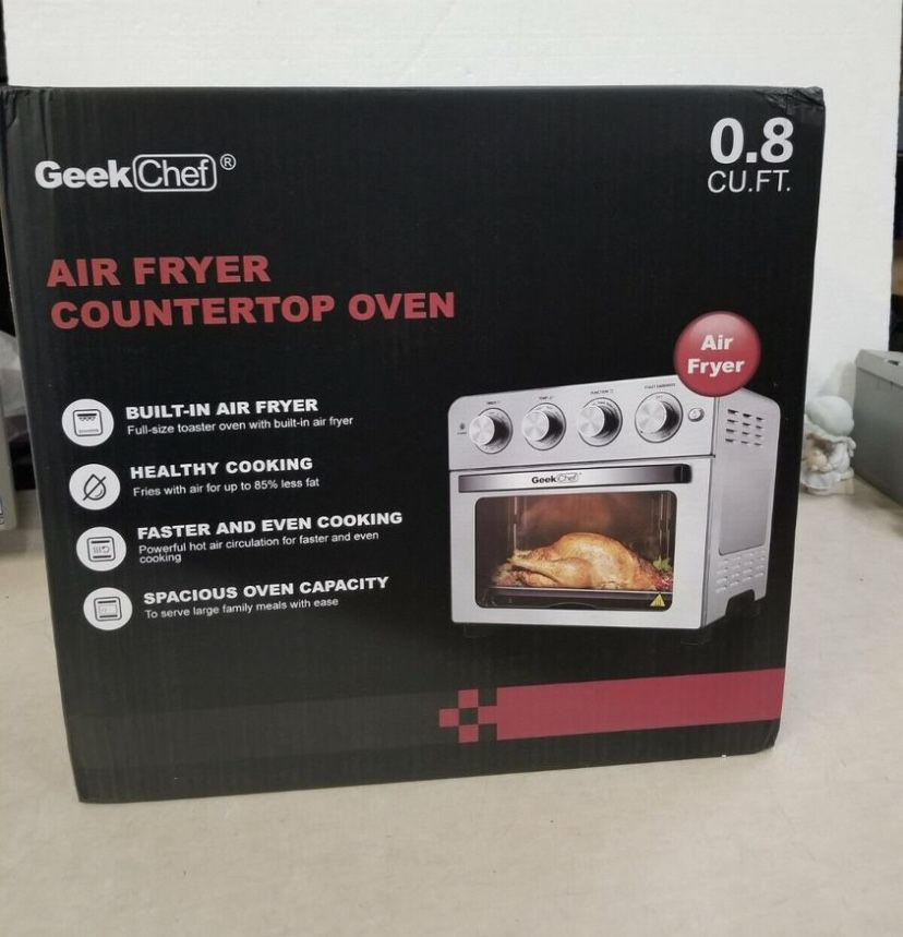 GeekChef Air Fryer Countertop Oven 0.8 Cubic ft BF0023 24QT COLOR SILVER