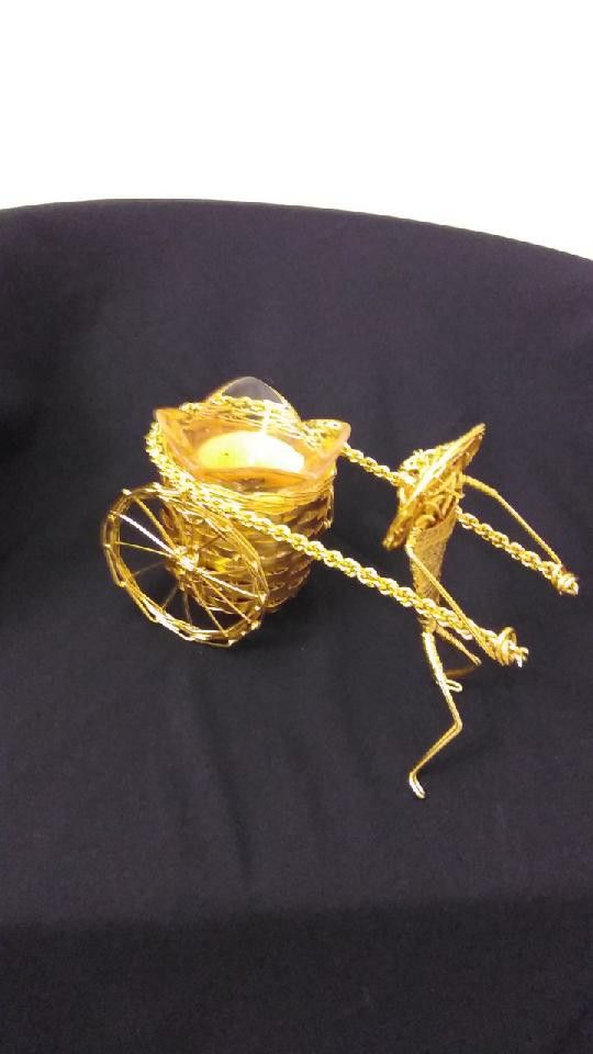 Japanese Rickshaw Candle Holder
