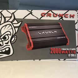 Crunch 4 Channel Voice Amplifier 2,000 Watts Brand New In Box 