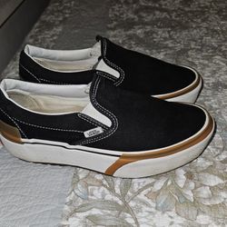 Vans Stacked sz. 6 Black White And Gum