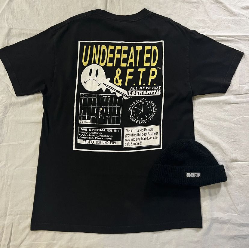 FTP X Undefeated Rare Tee And Beanie 