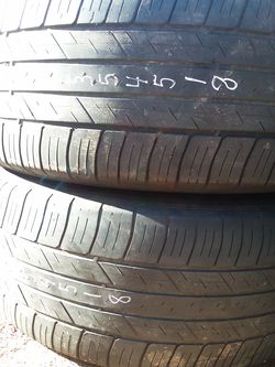235 45 18 two Goodyear Eagle tires $20 each