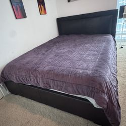 Queen Bed Frame & Mattress