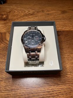 Bulova Black Dial Day-Date
