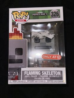 Funko Pop! Vinyl: Minecraft - Skeleton (w/ Fire) - Target (Exclusive) #326