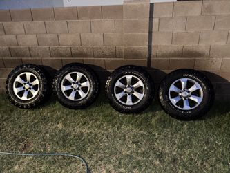 18” Toyota Truck Wheels w/ BFGoodrich All-Terrain Tires (3 Good, 1 Okay. Still Has Life )