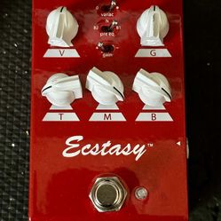 Bogner Ecstasy Mini Overdrive Distortion Pedal - Red  Bogner Ecstasy Red Mini Small sized versions of the Ecstasy Red pedals without the foot cont