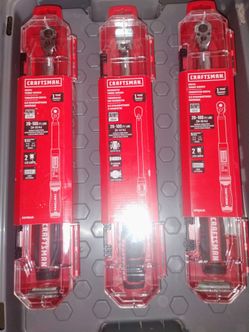 2 craftsman 3/8 digital torque wrench and 1 3/8 micrometer torque