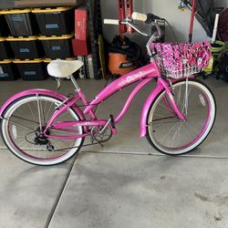 26” girls Fito Aluminum 7Speed Beach Cruiser