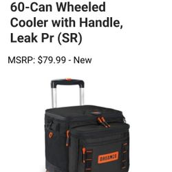 Soft Cooler with Wheels, 60-Can Wheeled Cooler