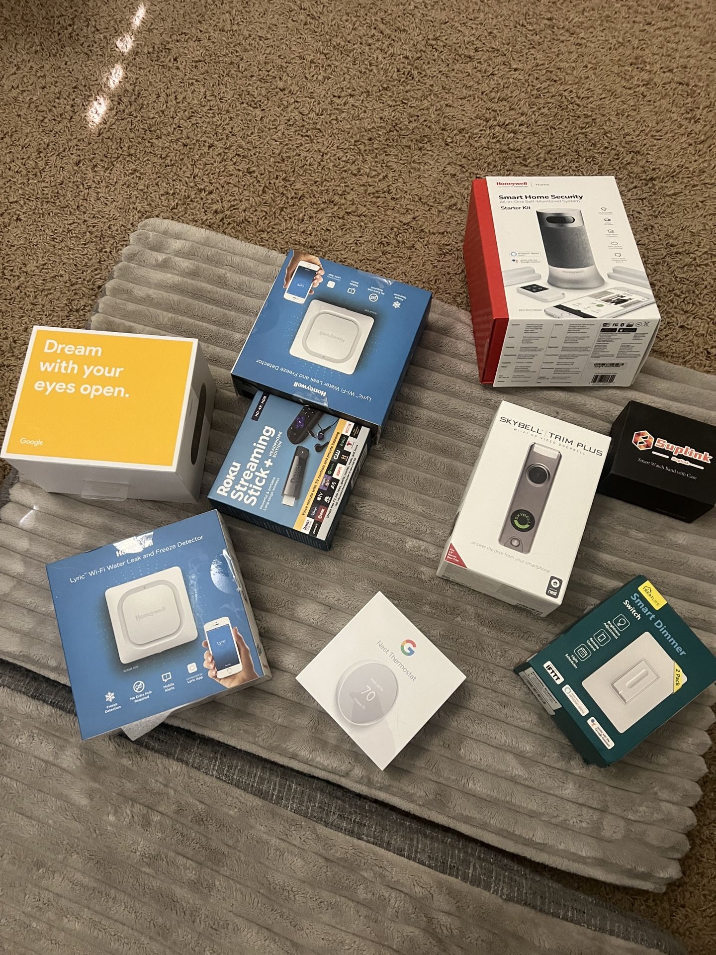 Roku Stick Skybell Honeywell WiFi Detector Nest Google Smart Dimmer