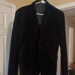 Zara Man Black Velvet Blazer
