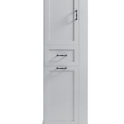 Assembled New Bathroom Tilt Out Laundry Hamper Cabinet with Drawer and Storage Cabinet Floorstanding