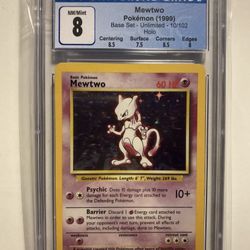You Get A 1999 BaseSet Holo CGC 8 MEWTWO