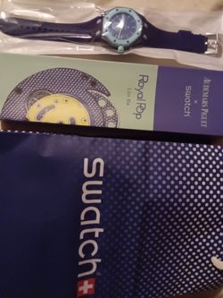 AP X SWATCH  AUDEMAR PIGUET ROYAL POP WITH STRAP, hottest watch  MAKE AN OFFER