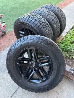 Chevy Silverado wheels and tires good