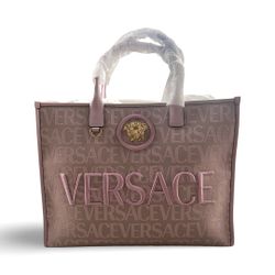 Versace Jacquard Logo Tote