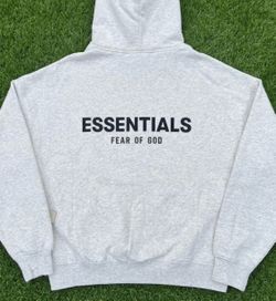 light grey essential hoodie