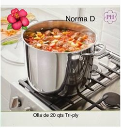 Olla de 20 qts Tri-ply nueva en su caja 🌺 princess house 🌺