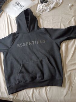 black essentials hoodie/ small