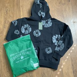 All Black Denim Tears Hoodie