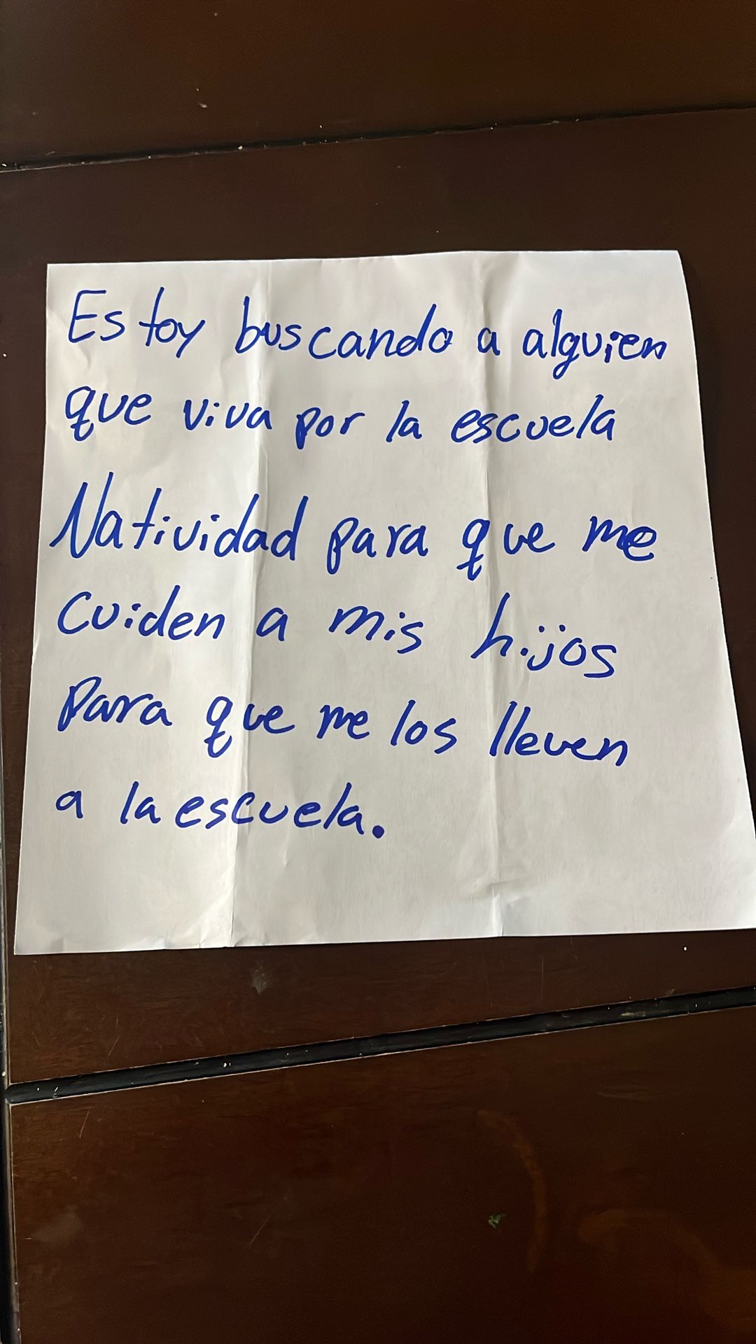 Estoy buscando quien me pueda cuidar a mis hijos que viva cercas de la escuela Natividad en Salinas