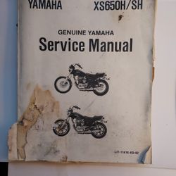 Yamaha Service Manual XS650H/SH LIT-11616-XS-62