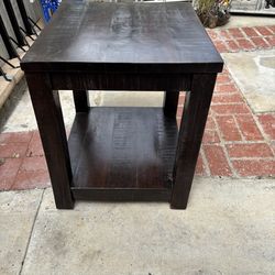 Wood End Table