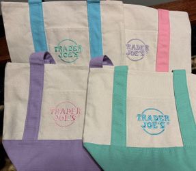 Trader Joe’s pastel mini totes