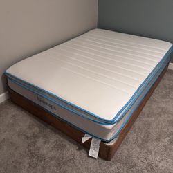 Full Size Mattress, Frame. And Slats