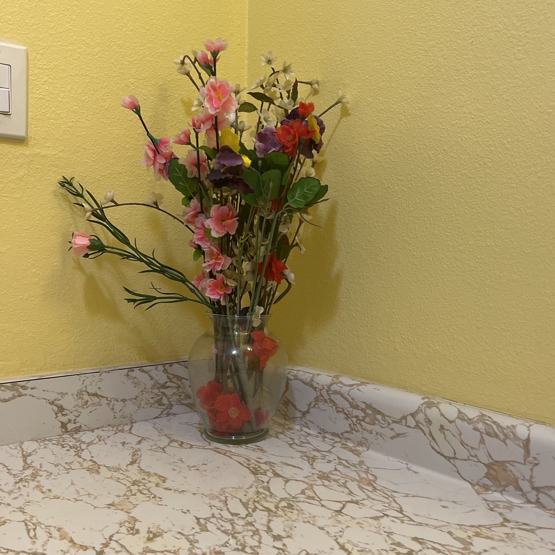 Blum Blossom Fake Plants With Vase 