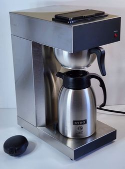 SYBO 12 Cup Stainless Steel Coffee Maker Brewer with Airpot, Silver