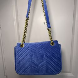 Blue Suede Bag 