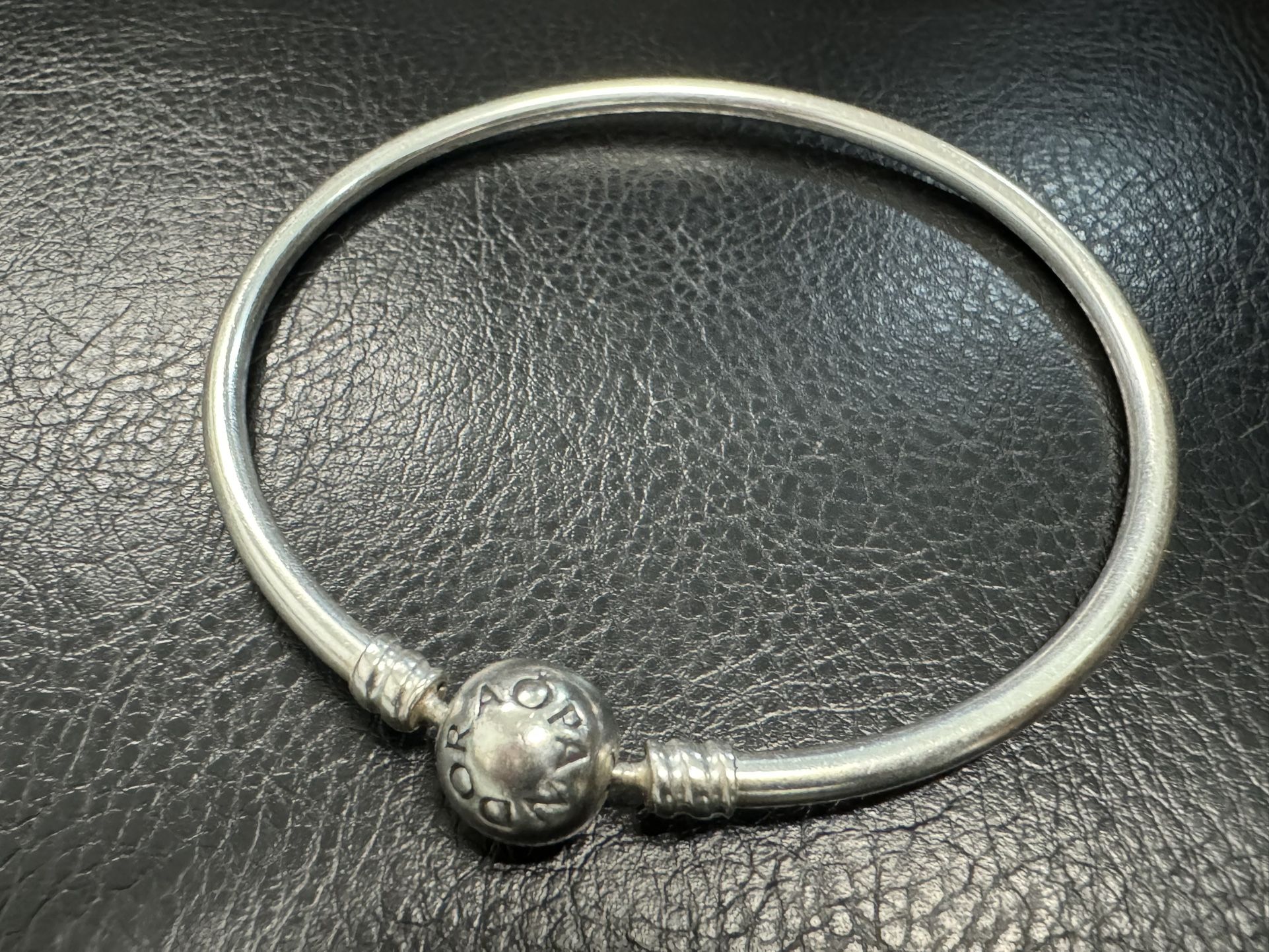 PANDORA Bangle Chain Charm Bracelet - 8”