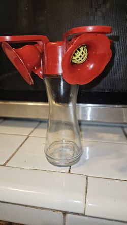 Perky-Pet Comedero para Colibríes de Vidrio con Cintura Apretada 203CP 8oz, 