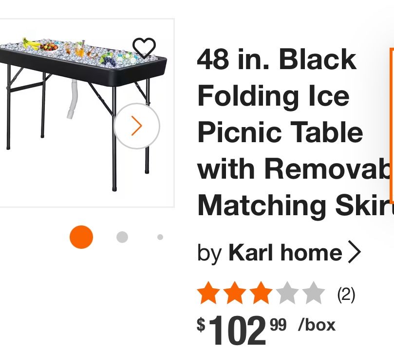 Cooler Ice Table