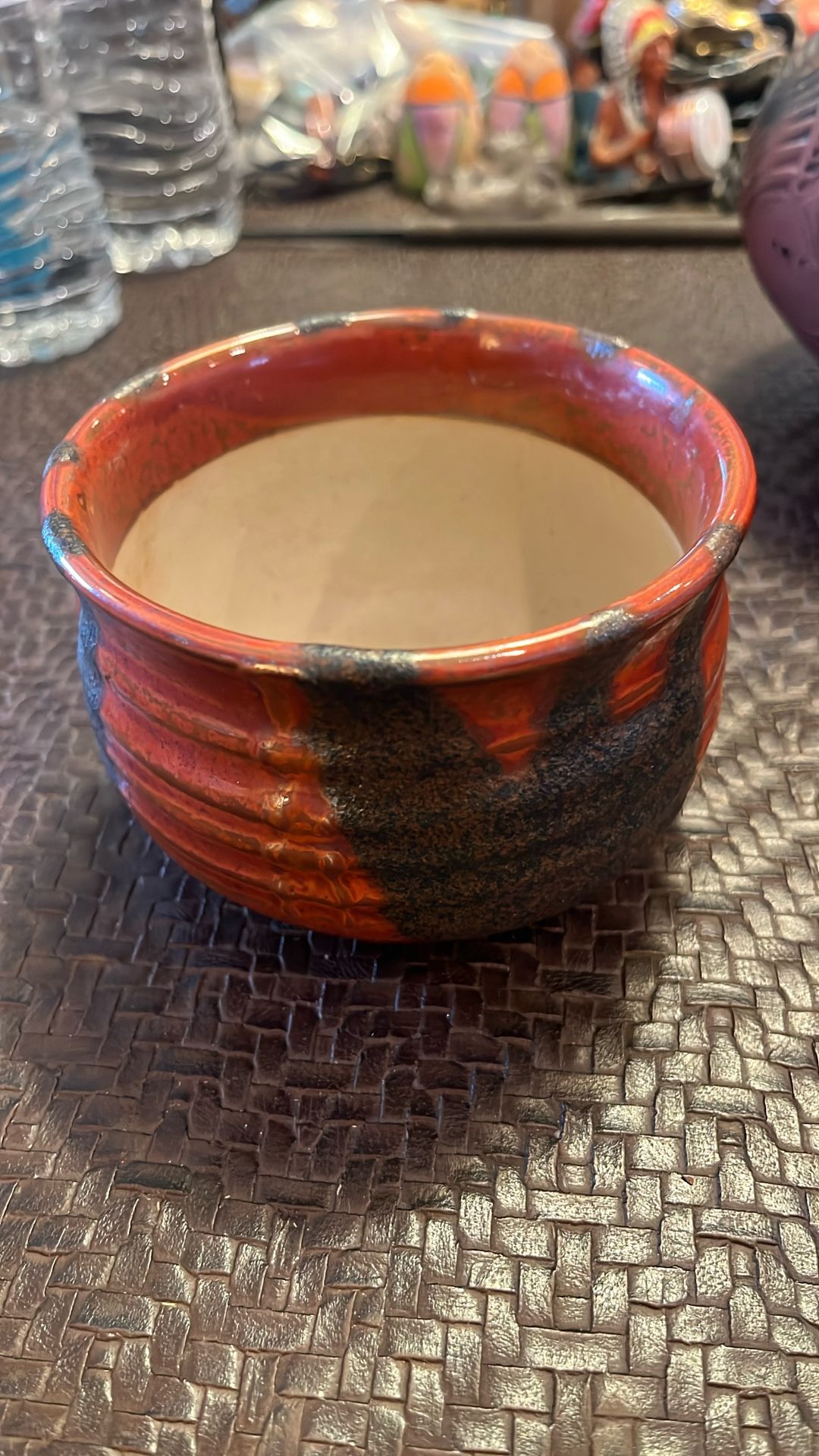 Pottery Bowl Red