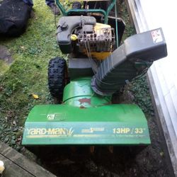 Yard Man Snowblower 