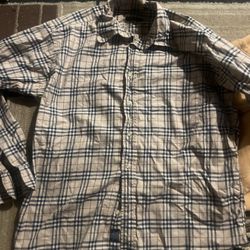 Real Burberry Flannel Size Medium 