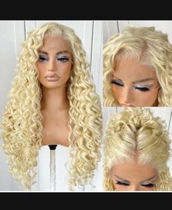 38”New Human Hair Wig