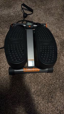 Mini stepper with resistant bands