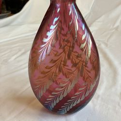 Correia Art Glass Vase (leaf)