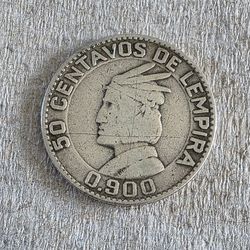 Honduras silver coin