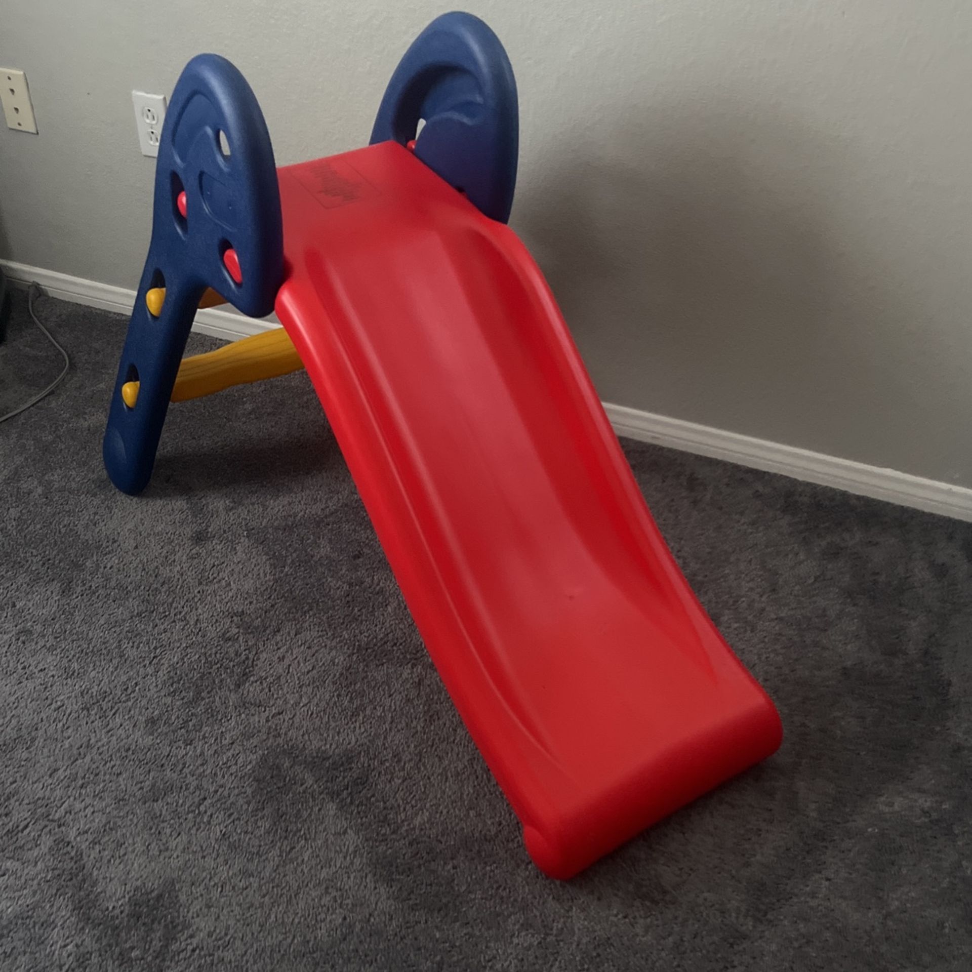 3-in-1 Toddler Slide, Folding Slide with Ladder, Slipping Slide Climber Playset for Indoor Outdoor Playground, Kids Slide Set and Climbing Toys for To