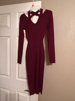 Dress size small burgundy