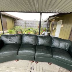 Leather couch 