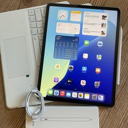 iPad Pro 12.9” (M2 chip / 2022 model) 6th Generation 128GB with  keyboard case and stylus pen 