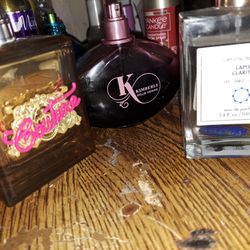 3 Name Brand Perfumes 3/4 Full   Juicy Couture Crystal Imfused Ck